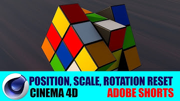 PSR (Position, Scale, Rotation) Reset || C4D || Adobe Shorts