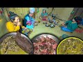 Bones soup recipe with nepali traditional food dhido flour rice  nepali mountain village life food