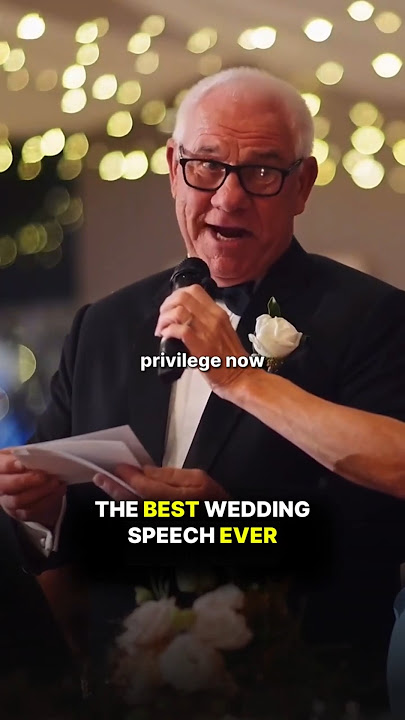 The BEST Wedding Speech EVER.