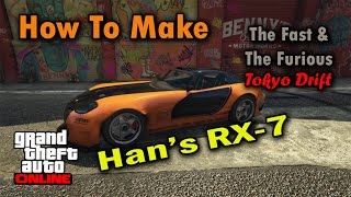 GTA 5 Han's RX 7 Fast \& Furious Tokyo Drift ( Banshee 900r Build )