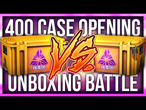 CS:GO CRAZY 400 CASE 1v1 OPENING BATTLE (ft. Victor)