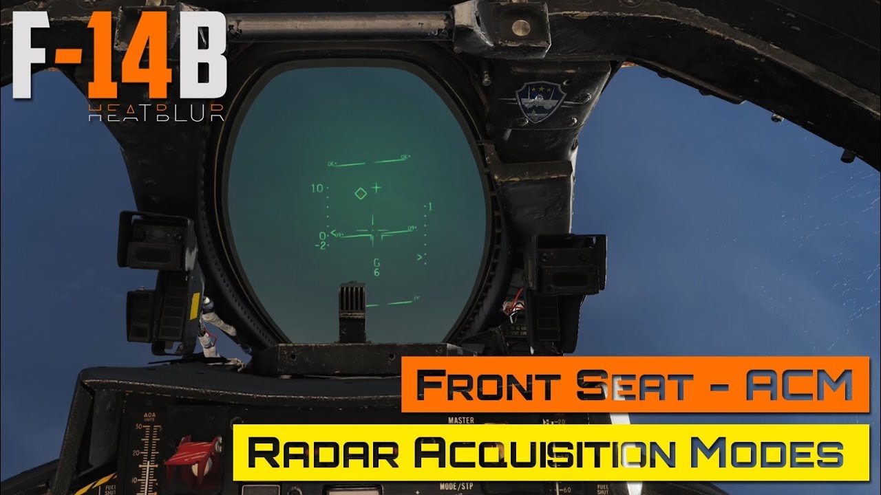 DCS World F14 Tomcat Front Seat ACM Radar Acquisition Modes