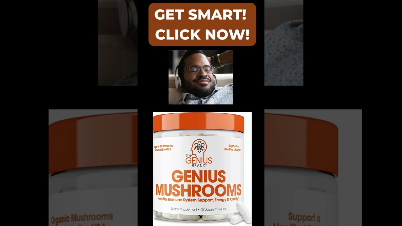 Best Brain Health Product |  Boost Your Brain Power | Genius Mushrooms The Organic Brain Supplement