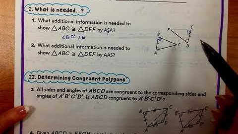 4 4 ASA and AAS Triangles