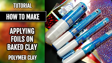 Tips&Tricks: How to apply the Foils on a baked polymer clay bracelet.