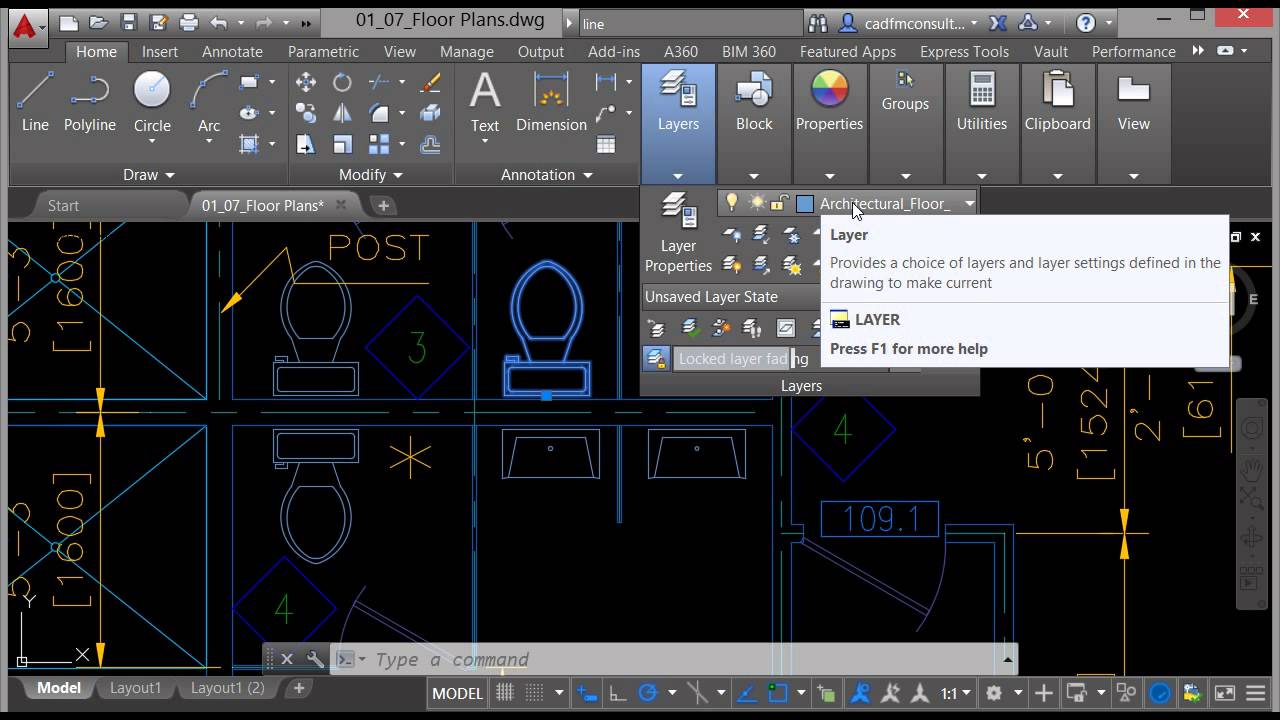 Layers in AutoCAD 2016 YouTube