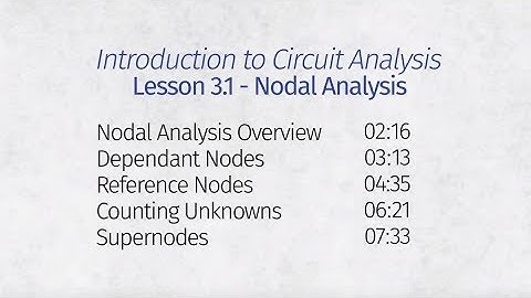 Lesson 3.1-Nodal Analysis