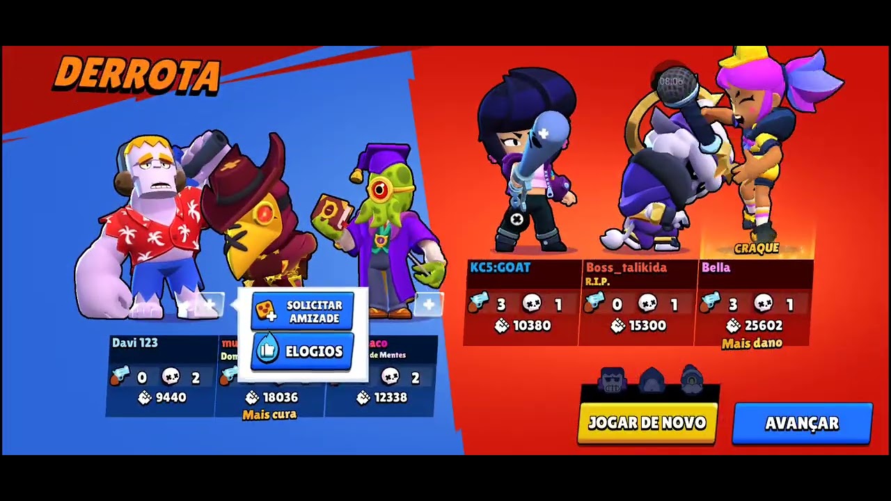EU PERDENDO QUASE  TODAS AS PARTIDAS  DE  BRAWL STARS