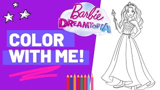 Coloring Barbie Dreamtopia | Silky Crayons | Daisy COLOR WITH ME!
