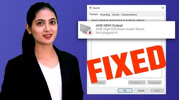 AMD High Definition Audio Device Not Plugged In -How to Fix it
