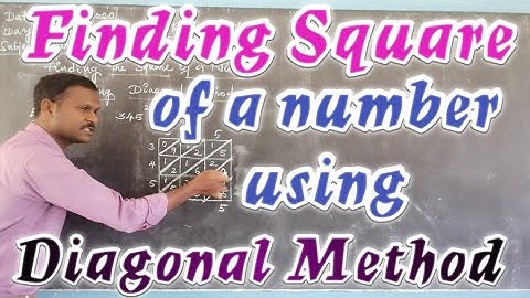 TN 8th Maths|Squares|How to find square of a number using Diagonal method|in tamil
