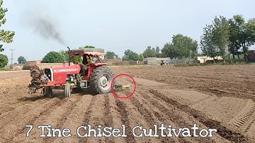 Massey Ferguson 385 Good Performance Full Down 7 Tine Chisel Cultivator