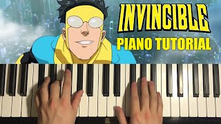 How To Play - Invincible Main Theme (Piano Tutorial Lesson) | Amazon Series