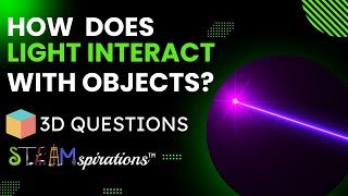 How Light Interacts with Different Materials | 3-D Questions from STEAMspirations with Mr. Lara