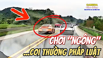 [VHGT] Bắt quả tang dàn xe "sang" chạy ngược chiều trên cao tốc suýt gây tai nạn...