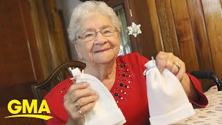 90-year-old knit 11,000 hats in 15 years for newborn babies to stay warm | GMA