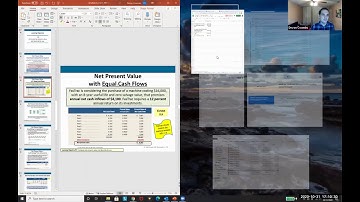 Managerial Accounting - Net Present Value Google Sheets Ch. 11 Video 4