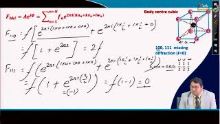 Structure factor and diffraction extinction criteria (Contd.)