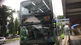 SMRT Buses MAN ND323F A95 (Batch 4) SG6020R on Service 983 departing Bus Stop 44141