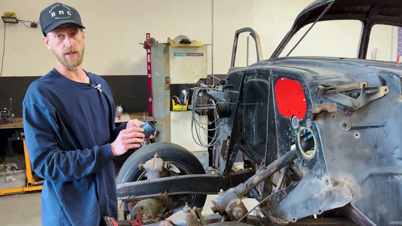 Brake Kit Install on our research and development vehicle, 1949 1954 Chevy Car