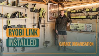 RYOBI LINK  Garage storage system installed