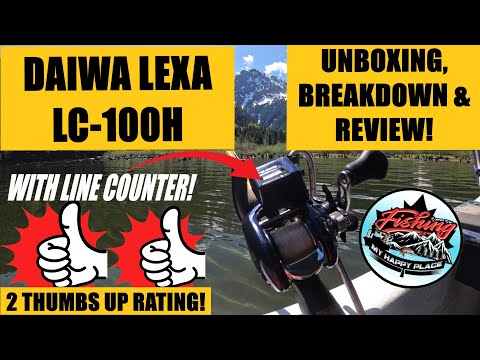 Daiwa lexa lc-100h bait casting reel. Unboxing, feature breakdown and  review. How to use video. 