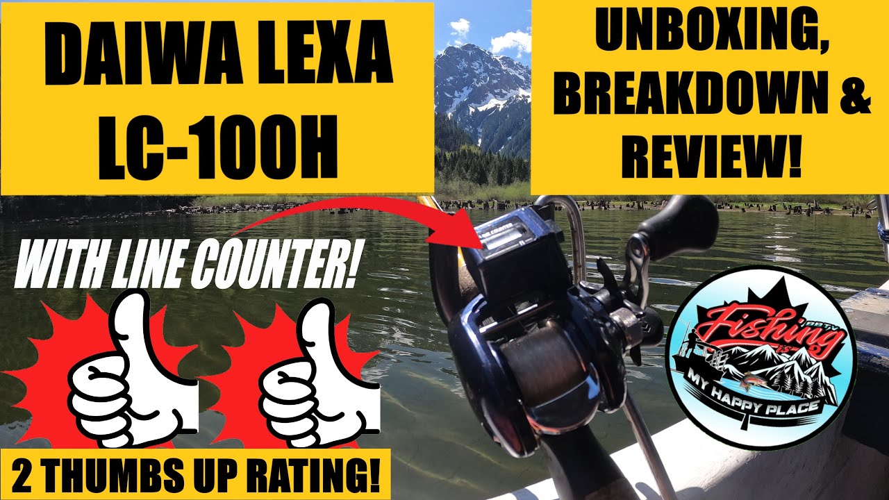 Daiwa lexa lc-100h bait casting reel. Unboxing, feature breakdown and  review. How to use video. 