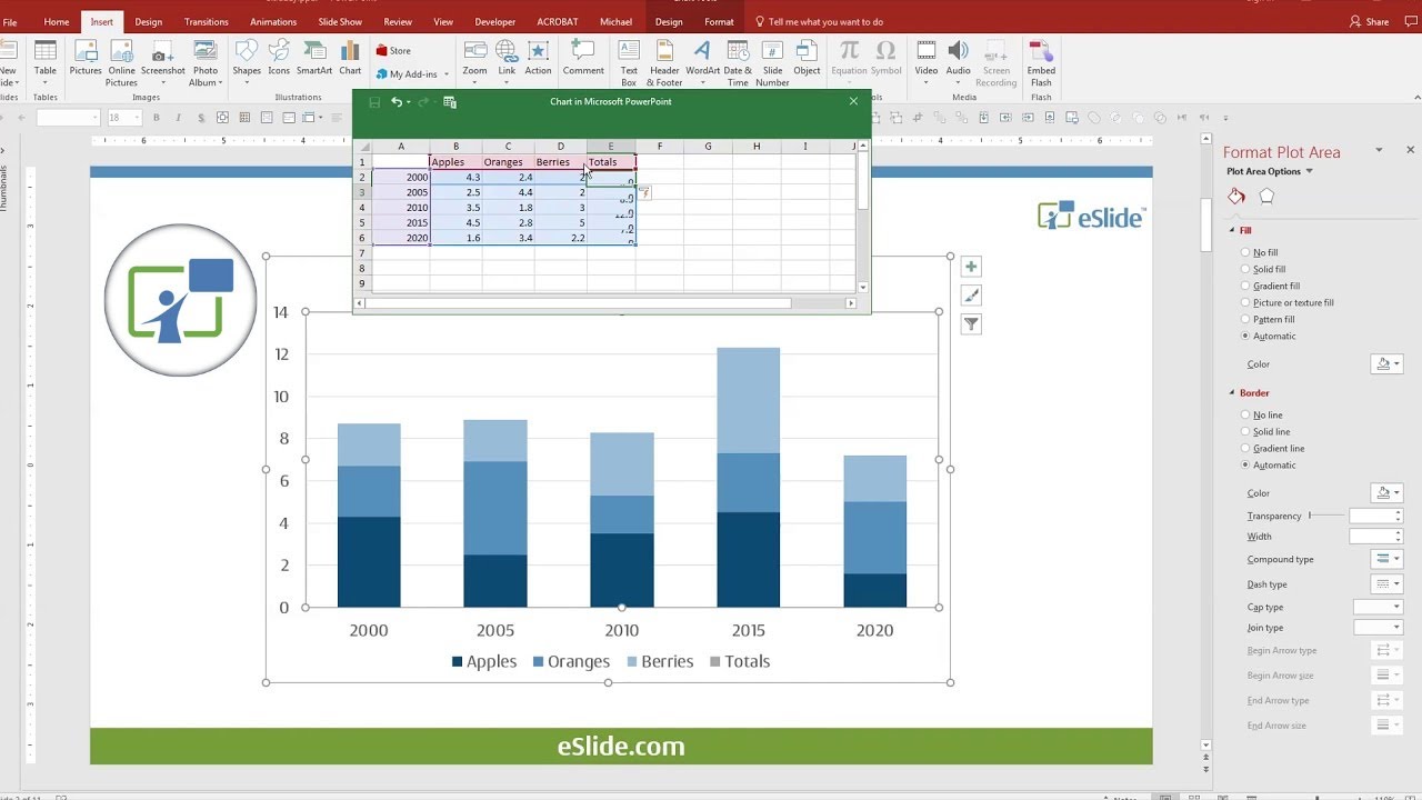 Excel Stacked Bar Chart Show Total