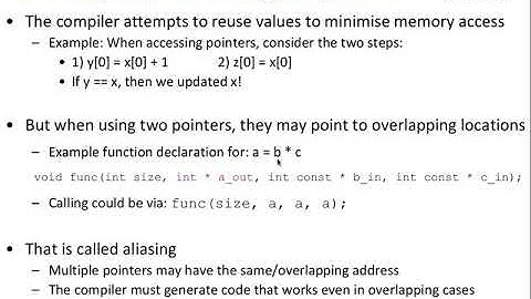 Week 7-2-5 Type Qualifiers for Pointers: Const, Restrict