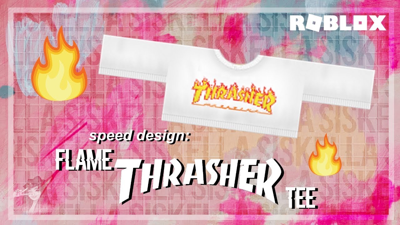 Roblox Speed Design Flame Thrasher Tee Siskella - red thrasher t shirt roblox