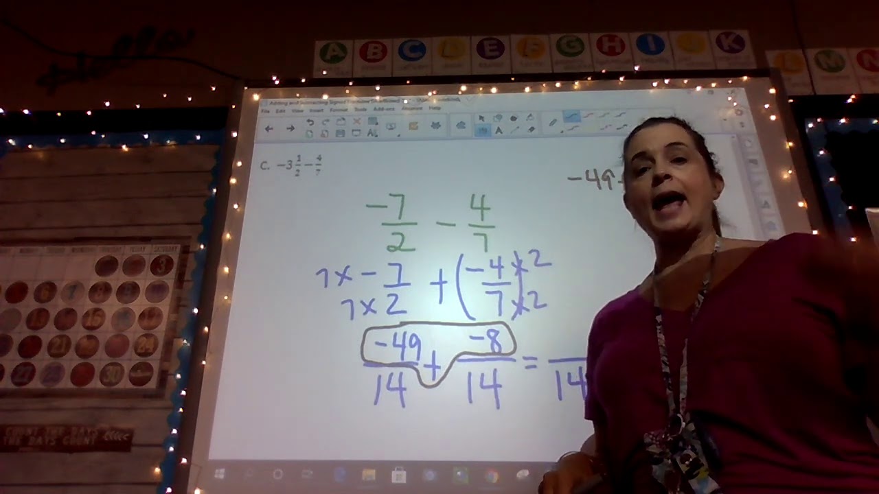 adding-and-subtracting-signed-fractions-youtube