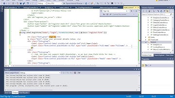 293 ASP .NET MVC - Understand and Create Razor Fields Binded with Model for User Registeration Form