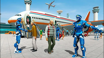 Robot Airplane Pilot Simulator - Airplane #02 Gameplay Android iso