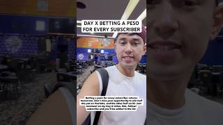 BETTING A PESO FOR EVERY SUBSCRIBER RESUMES TOMORROW - SUBSCRIBE/FOLLOW, LIKE, AND COMMENT TO ENTER
