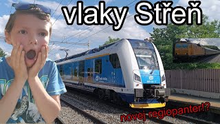 vlaky Střeň 2.7.2023 (poprvé s novým mobilem)