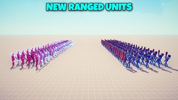 NEW RANGED UNITS VS EVERY FACTION - Totally Accurate Battle Simulator TABS