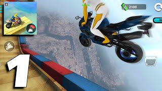 Bike Racing, Moto Stunt game - Gameplay Part 1 All Levels (Android, iOS) screenshot 2