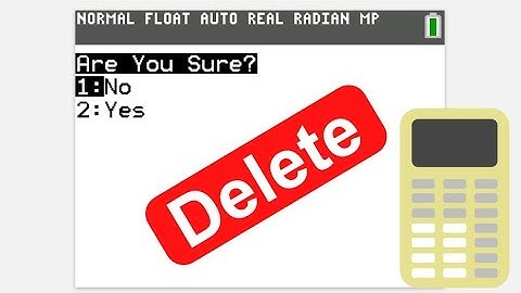 How To Delete A Program on TI 84 Plus