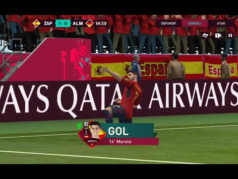 FIFA Mobile İspanya - Almanya 1-0 dk.14 Gol Morata #gaming #oyun