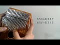 Hallelujah - Leonard Cohen (Kalimba Cover w/ Numbered Notations) | Pearl Patricio