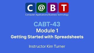CABT 43: Getting Started with Spreadsheets