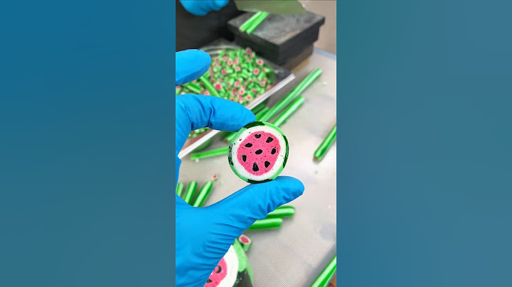 Making Watermelon 🍉 Shaped Candy! Mesmerizing ASMR Process - Satisfying Candy Art