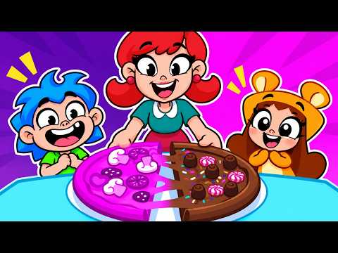 Let's Make and Share Pizza! 🍕🩷🖤 Pink VS Black and Pizza Stories MIX | Fun Kids Cartoons