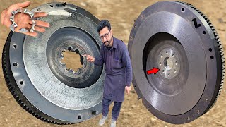 We made the crank position of the truck's muscular flywheel driveable with a strong joint