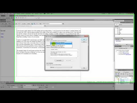 Dreamweaver CS5 - CSS Tutorial: Web Accessibility