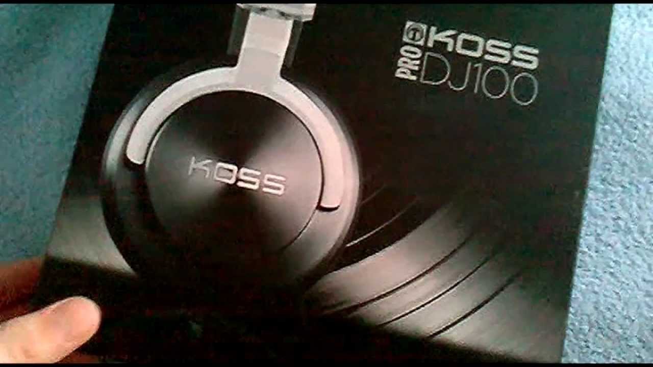 Распаковка & обзор наушники Koss pro DJ100 YouTube