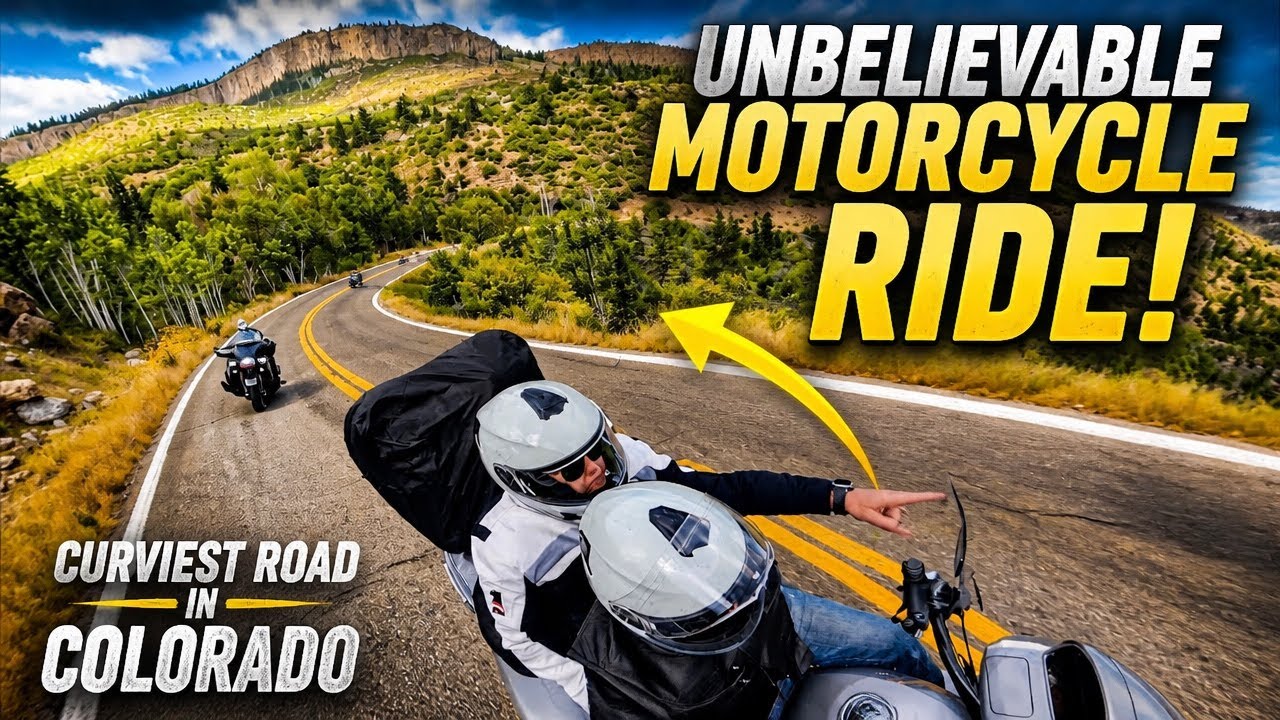Unbelievable Motorcycle Ride Curviest Road in Colorado YouTube