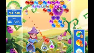 Bubble Witch 2 Saga Level 1653 with no booster & 1 bubble left