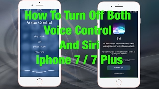 This voice is a step by guide on how to turn off both control and
siri. february 2017