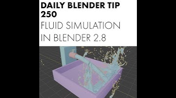 Daily Blender Tip 250 - Fluid simulations (Blender 2.8)